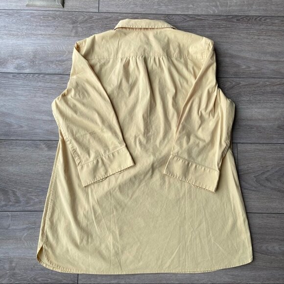 Chico’s Relaxed Fit Cotton Bell Sleeve Tunic Blouse - Picture 10 of 14